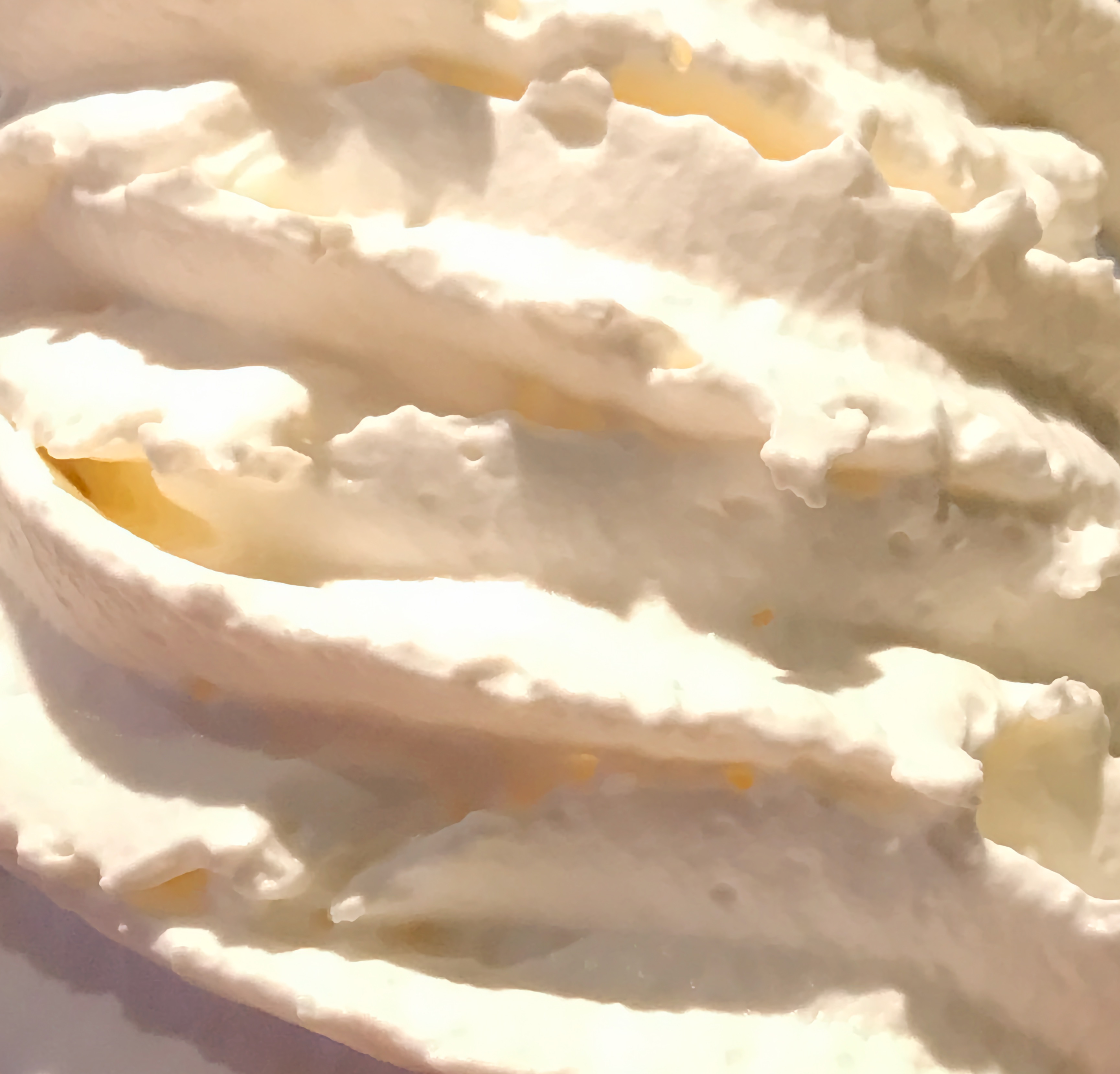 a close-up of whipped cream
